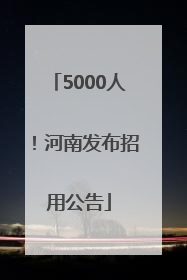 5000人！河南发布招用公告