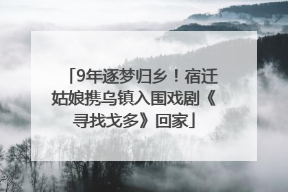 9年逐梦归乡！宿迁姑娘携乌镇入围戏剧《寻找戈多》回家