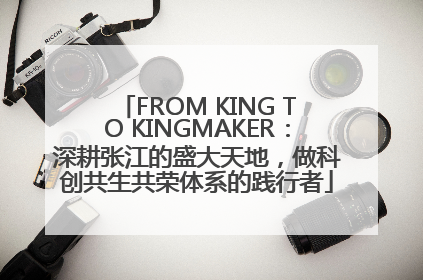 FROM KING TO KINGMAKER：深耕张江的盛大天地，做科创共生共荣体系的践行者